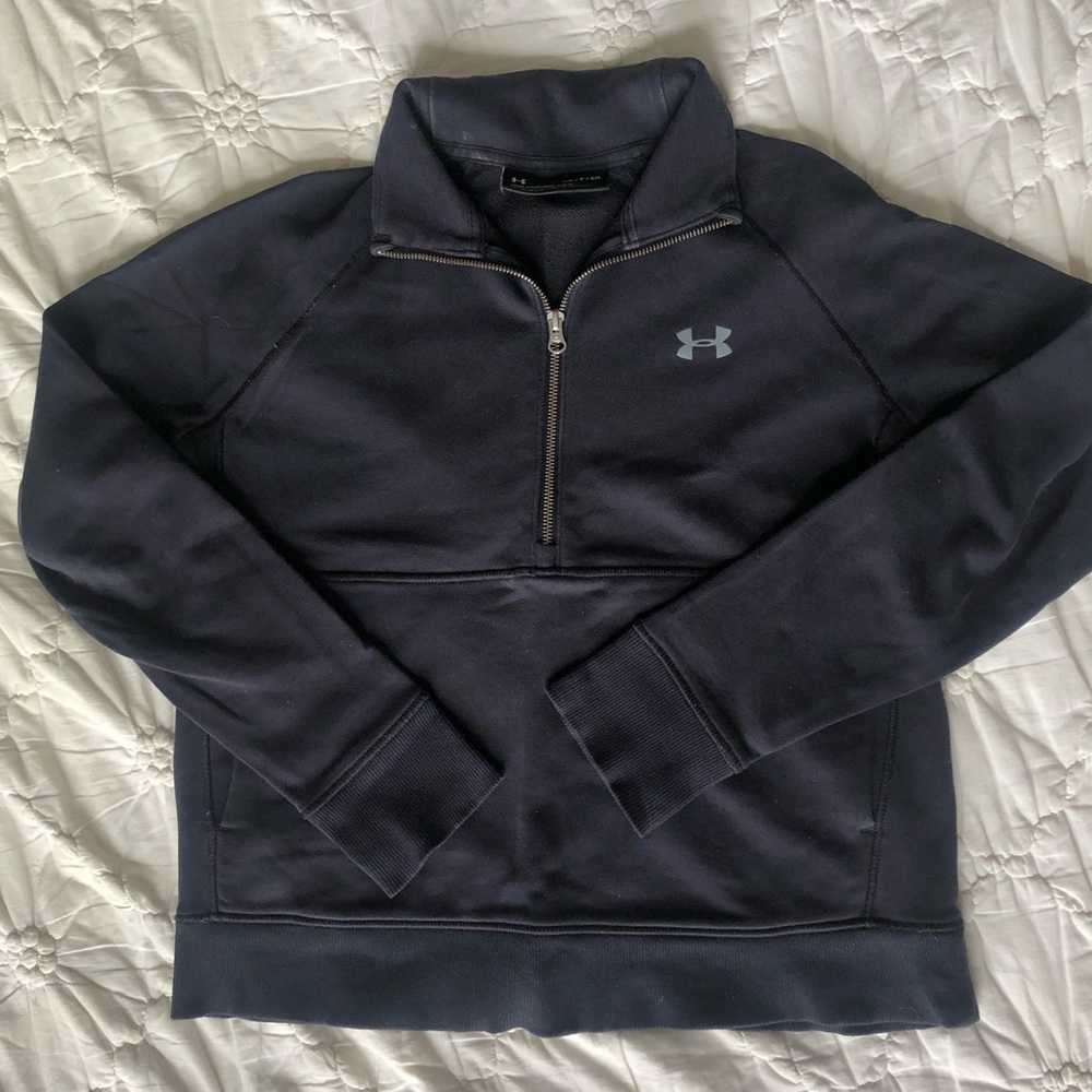 Under Armor Black 1/4 Zip Pullover Sweatshirt